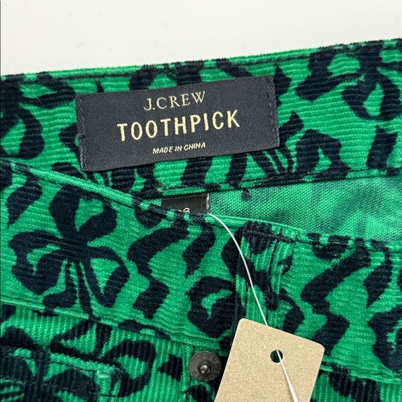 J CREW Toothpick Slim Pants Jeans Corduroy Design Low Rise Stretch Womens 28 - Picture 3 of 13